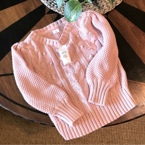 GAP Shirts & Tops Gap Toddler Girls Balloon Sleeve Sweater Nwt In Pink Size 3t Christmas